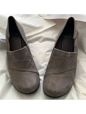 Dansko Gray Suede Wedge Shoes